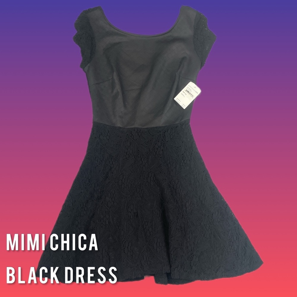 BRAND NEW Mimi Chica Black Floral Dress Women's Size Small